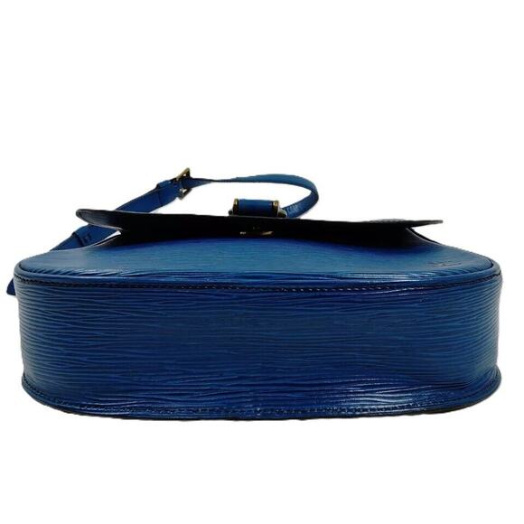 Louis Vuitton St Cloud Shoulder Crossbody Blue Leather 8905VI - Picture 5 of 9